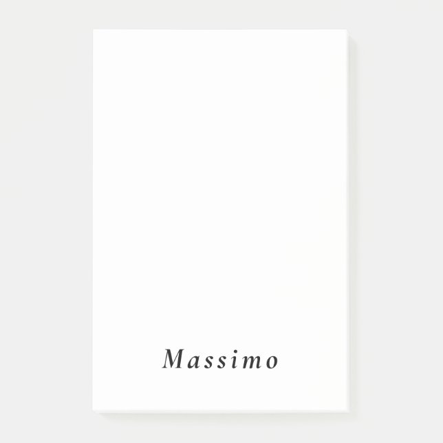 Trendy Modern Design Unique Personal Post-it Notes (Front)