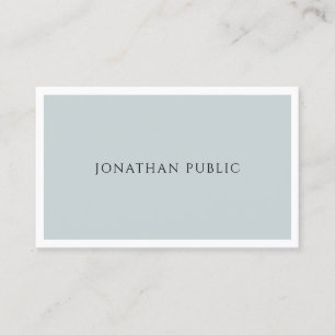 Trendy Modern Elegant Blue Green Simple Template Business Card