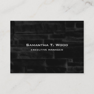 Trendy Modern Elegant Grey Black Executive Manager Business Card