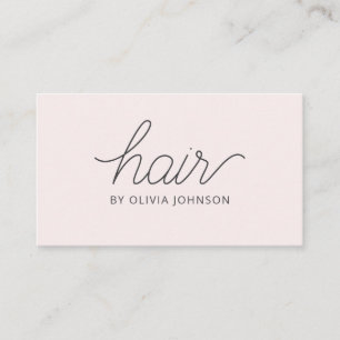 Trendy Modern Elegant Hair Stylist Business Card
