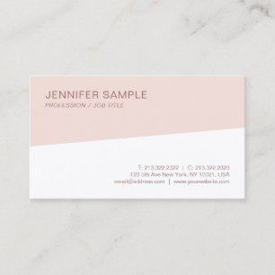 Trendy Modern Elegant Minimalist Design Template Business Card