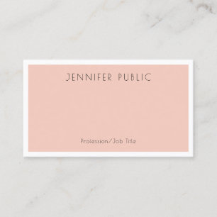Trendy Modern Elegant Minimalist Design Template Business Card