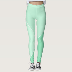 Trendy Modern Elegant Mint Green Template Leggings