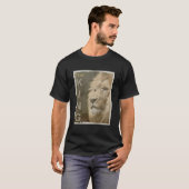 Trendy Modern Elegant Pop Art Lion Head Template T-Shirt (Front Full)