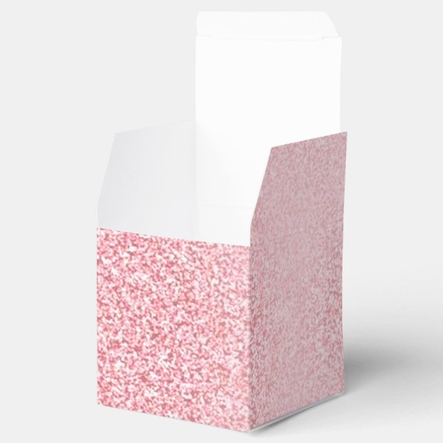 Trendy Modern Elegant Rose Gold Template Favour Box (Opened)