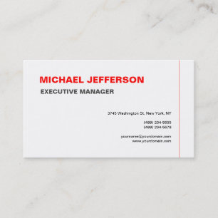 Trendy Modern Elegant Simple Business Card