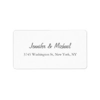 Trendy Modern Elegant Simple Minimalist Wedding