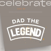 Trendy & Modern Fathers Day Folded Greeting Card