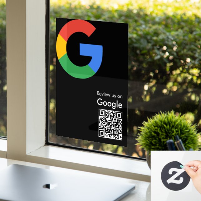 Trendy Modern Google Review QR Code (Office)