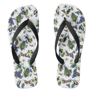 Trendy Modern Insects for Entomology Enthusiast Thongs