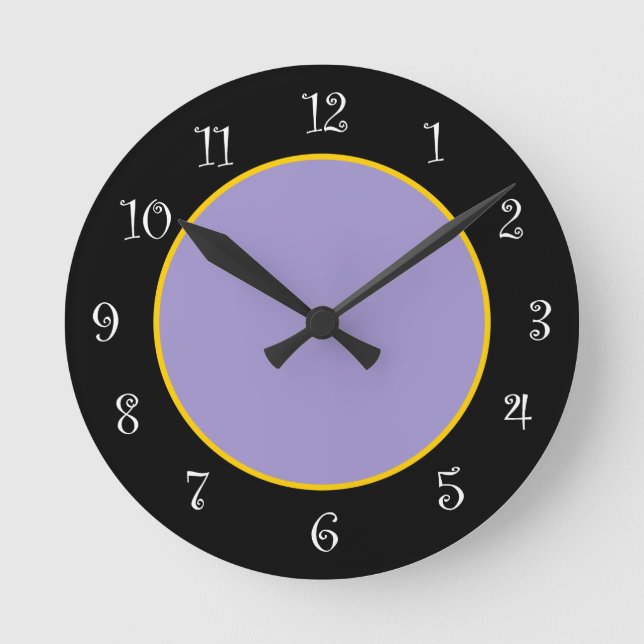 Trendy Modern Minimal Kitchen Round Clock (Front)