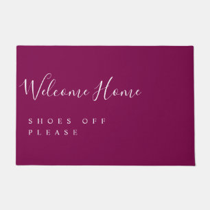 Trendy Modern Minimal Welcome Shoes Off Doormat