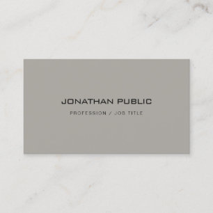 Trendy Modern Minimalist Design Elegant Template Business Card