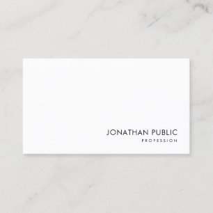 Trendy Modern Minimalist Elegant Design Template Business Card