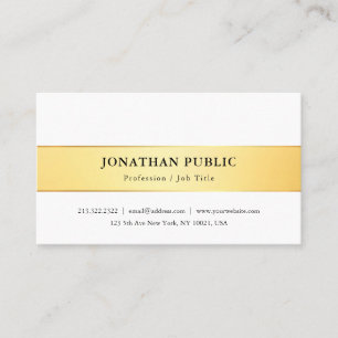 Trendy Modern Minimalist Elegant Simple Template Business Card