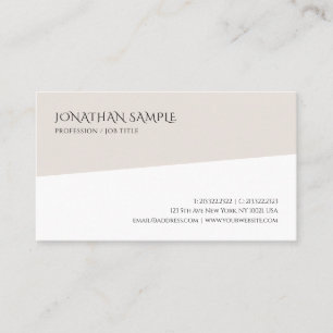 Trendy Modern Minimalist Professional Template Business Card