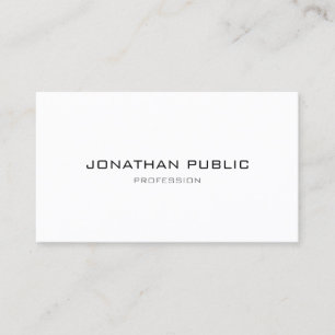 Trendy Modern Minimalist Template Professional Business Card