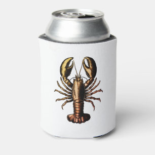 Trendy Modern Nautical vintage Lobster Can Cooler