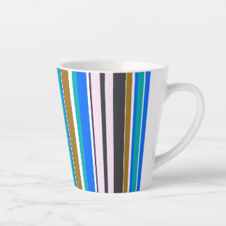 Trendy Modern New Stripes Latte Mug