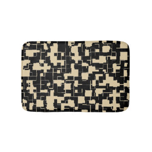 Trendy Modern Pattern - Black/Tan(Changeable) Bath Mat
