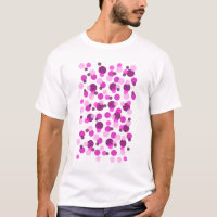 Trendy Modern Pink and Purple Polka Dot Pattern