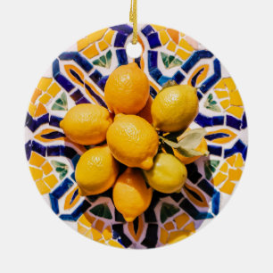 Trendy Modern Portuguese Tiles Azulejos Ceramic Ornament