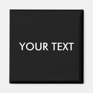 Trendy Modern Professional Custom Brand Name Black Magnet