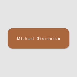 Trendy Modern Professional Name Tag