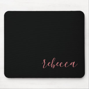 Trendy Modern Professional Simple Name Mouse Pad