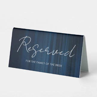Trendy Modern Reserved Table Sign for Wedding  