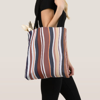 Trendy Modern rustic Stripes Tote Bag