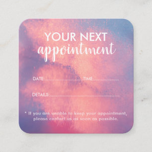 Trendy Modern Salon Appointment Reminder Card