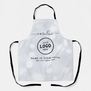 Trendy Modern Salon Logo Apron