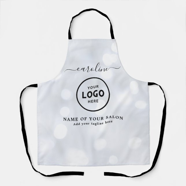  Trendy Modern Salon Logo Apron (Front)