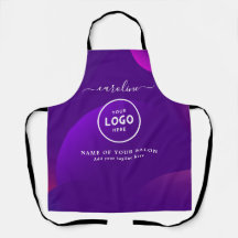 Trendy Modern Salon Logo Apron