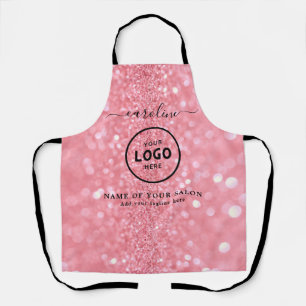 Trendy Modern Salon Logo Apron