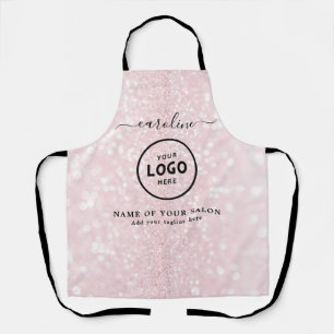 Trendy Modern Salon Logo Apron