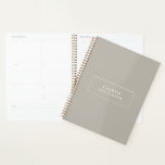 Trendy Modern Sandstone Minimal 2022 Planner<br><div class="desc">Clean and simple this elegant 2022 planner is in a modern trendy sandstone colour.  Easily add your name of choice</div>