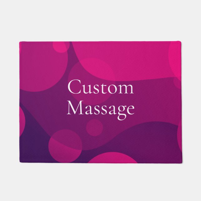 Trendy Modern Simple Custom Massage Doormat (Front)