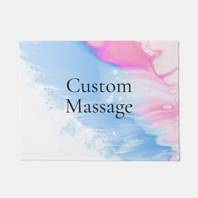 Trendy Modern Simple Custom Massage Doormat (Front)