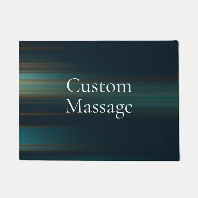 Trendy Modern Simple Custom Massage Doormat (Front)