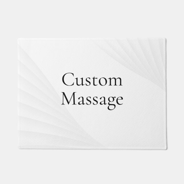 Trendy Modern Simple Custom Massage Doormat (Front)
