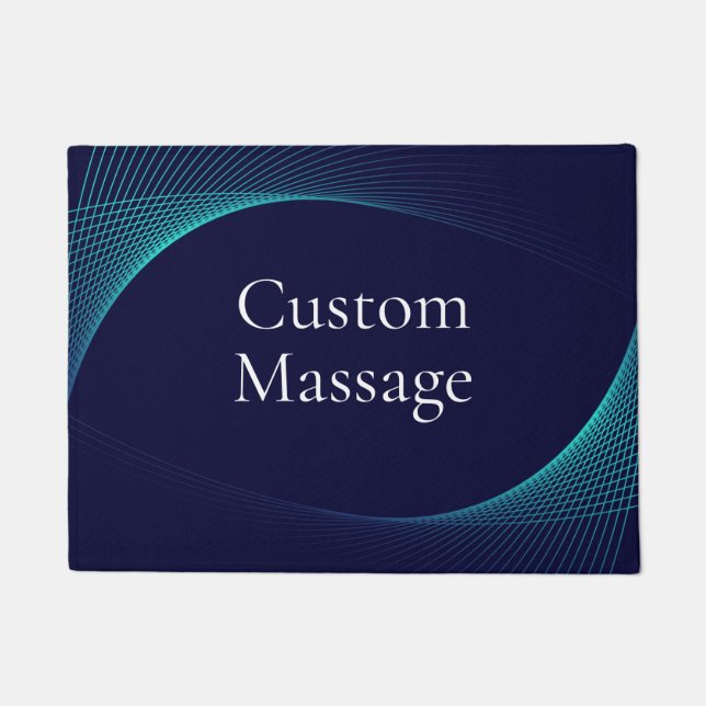 Trendy Modern Simple Custom Massage Doormat (Front)