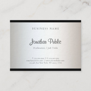 Trendy Modern Simple Design Template Elegant Business Card