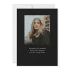Trendy Modern Simple Script Two Photo Graduation