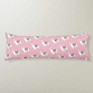 Trendy Modern Sketchy Aztec Llamas Body Cushion