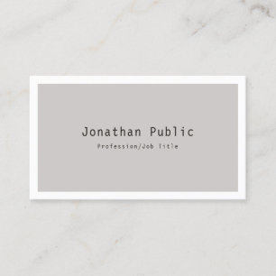 Trendy Modern Sophisticated Minimalist Template Business Card
