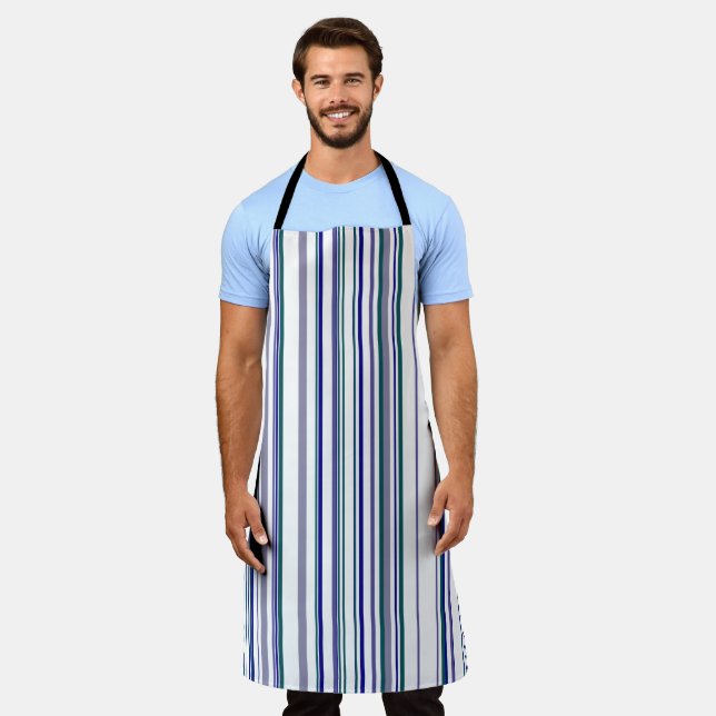 Trendy Modern Stripes Apron (Worn)