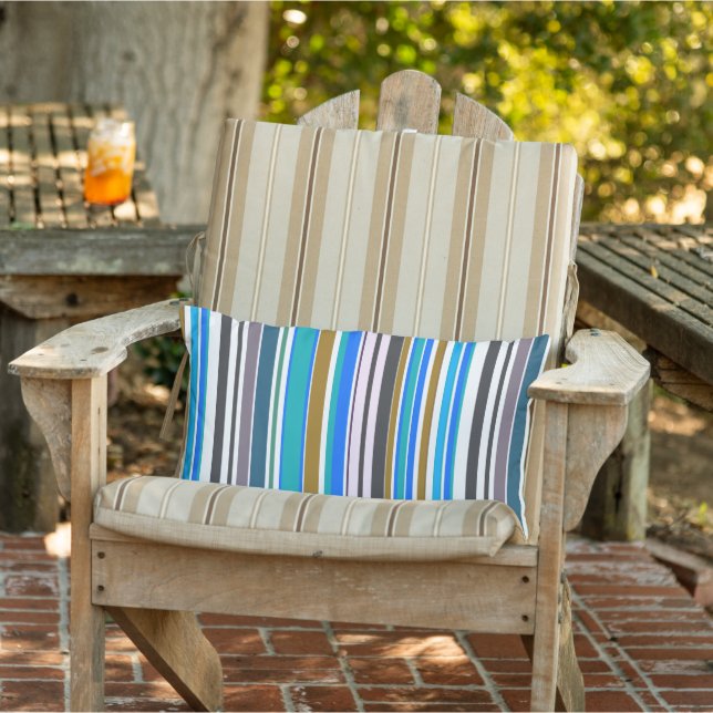 Trendy modern Stripes Lumbar Cushion (Chair)