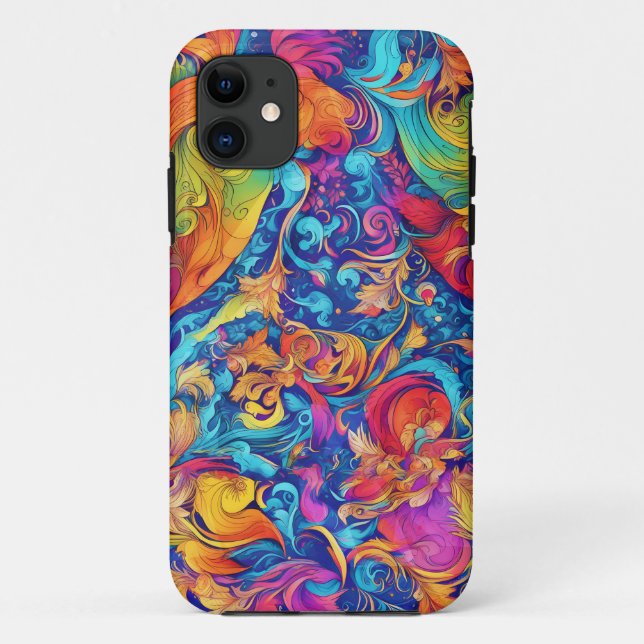 Trendy Modern Summer Garden Case-Mate iPhone Case (Back)